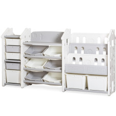 Стеллаж Mealux Line White (арт. KD-E196  White) - цвет пластика белый (коробок 1 шт.)