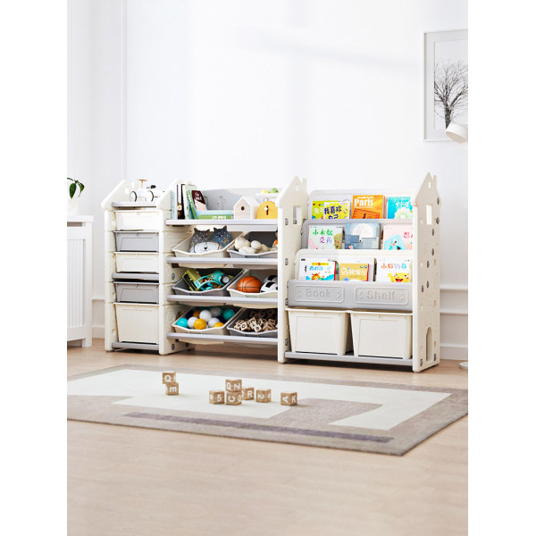 Стеллаж Mealux Line White (арт. KD-E196  White) - цвет пластика белый (коробок 1 шт.)