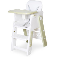 Стульчик для кормления Mealux Feedo White/Green (арт. KD-F033 White/Green) – цвет пластика бело-зеленый (коробок-1 шт.)