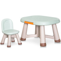 Детский комплект Mealux Peppa Green (арт. KD-F042 Green) - столик и стульчик / цвет зеленый (коробок-1 шт.)