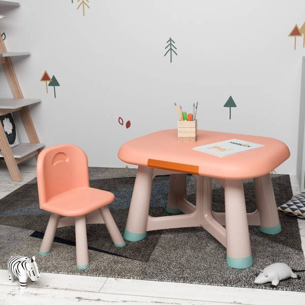 Дитячий комплект Mealux Peppa (арт. KD-F042 Orange) - столик та стільчик / колір оранжевий (коробок-1 шт.)