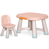 Дитячий комплект Mealux Peppa (арт. KD-F042 Orange) - столик та стільчик / колір оранжевий (коробок-1 шт.)