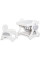 Дитячий комплект Mealux Robin (арт. KD-F051 White / Grey) - столик та стільчик/пластик сірий з білим (коробок-1 шт.)