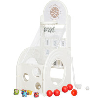 Ігровий комплекс Mealux Sporto White (арт. KD-H011-1 White)  - колір пластику білий (коробок 1шт.)