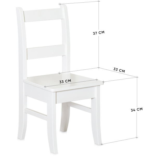 Детский стульчик Mealux KD-Y951 White - дерево / белый (коробок 1шт.