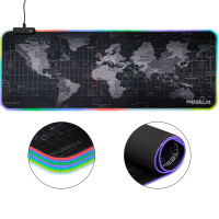 Геймерський килимок Mealux RGB V02 для миші (арт. Mousepad 800x300x4mm RGB V02) - з підсвіткою (rкоробок 1 шт.)