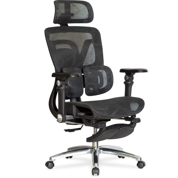 Кресло Mealux SG-630 M/B (арт.SG-630 M/B Sample (sale)) - спинка сетка/сидение сетка/цвет черный (коробок-1 шт.)
