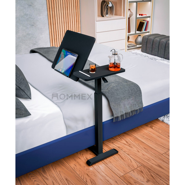 Стол Hommex Mobidesk Duo Black (арт. ТН-010-2 Black) - cтолешница черная / ножки черные (коробок 1 шт.)