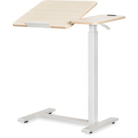 Стіл Hommex Mobidesk Duo USB Maple (арт. ТН-010-2 Maple) - стільниця клен / ніжки білі (коробок 1 шт.)