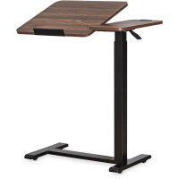 Стіл Hommex Mobidesk Duo USB Walnut (арт. ТН-010-2 Walnut) - стільниця горіхова / ніжки чорні (коробок 1 шт.)