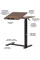 Стол Hommex Mobidesk Duo Walnut (арт. ТН-010-2 Walnut) - cтолешница ореховая / ножки черные (коробок 1 шт.)