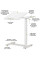 Стіл Hommex Mobidesk Duo USB White (арт. ТН-010-2 White) - стільниця біла / ніжки білі (коробок 1 шт.)