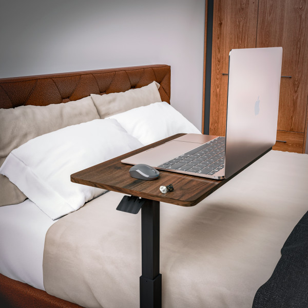 Стіл Hommex Mobidesk Lite Walnut (арт. TH-010 lite Walnut) - стільниця горіхова / ніжки чорні (коробок 1 шт.)