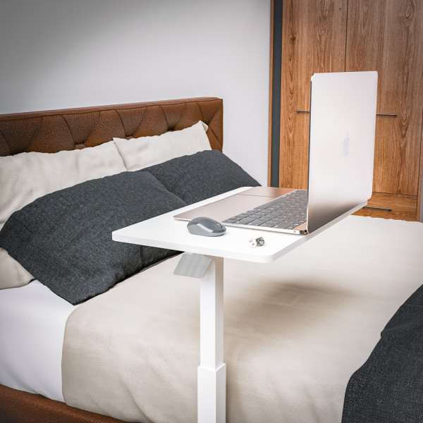 Стіл Hommex Mobidesk Lite White (арт. TH-010 Lite White) - стільниця біла / ніжки білі (коробок 1 шт.)