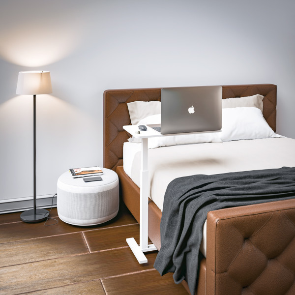Стіл Hommex Mobidesk Lite White (арт. TH-010 Lite White) - стільниця біла / ніжки білі (коробок 1 шт.)