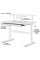 Дитячий стіл Evo-Kids TH-210 з полицею S50 XL White (арт.TH-210 W + BD-S50 XL) - стільниця біла / ніжки білі (коробок-2 шт.)