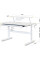 Дитячий стіл Evo-Kids TH-215 з полицею S50 XL White (арт.TH-215 W + BD-S50 XL) - стільниця біла / ніжки білі (коробок-2 шт.)