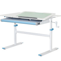 Дитячий стіл Evo-kids TH-220 Blue (арт. TH-220 W/BL) - стільниця біла / блакитні ніжки (коробок-1 шт.)