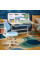 Детский стол Evo-кids TH-230 Blue (арт. TH-230 W/BL) - столешница белая / ножки голубые (коробок-1 шт.)