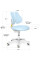 Комплект парта Evo-кids TH-230 Blue + кресло Evo-kids Mio Lite Blue (арт.TH-230 W/BL + Y-208 KBL) - обивка голубая / накладки на ножках голубые (коробок-2 шт.)