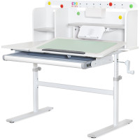 Дитячий стіл Evo-kids TH-230 Grey (арт. TH-230 W/G) - стільниця біла / ніжки сірі (коробок-1 шт.)