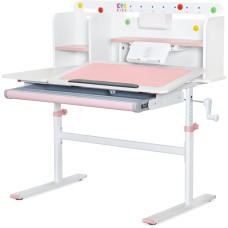 Детский стол Evo-кids TH-230 Pink (арт. TH-230 W/PN) - столешница белая / ножки розовые (коробок-1 шт.)
