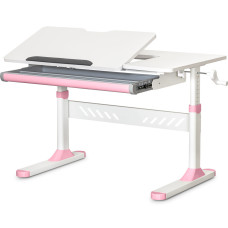 Детский стол Ergokids TH-310 Lite Pink (арт. TH-310 W/PN Lite) - столешница белая / накладки на ножках розовые (коробок-1 шт.)