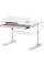 Детский стол Ergokids TH-310 Lite Pink (арт. TH-310 W/PN Lite) - столешница белая / накладки на ножках розовые (коробок-1 шт.)