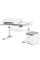 Комплект (S) ErgoKids TH-310 Grey (парта + тумба) (арт.TH-310 + BD C3_GREY)-  накладки серые / обивка серая (коробок 2 шт.)