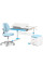 Комплект (L) ErgoKids TH-310 Blue (парта + кресло + тумба) (арт.TH-310 + Y-412 Lite + BD-C3 BLUE) - накладки голубые / обивка голубая (коробок 3 шт.)
