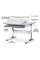 Комплект парта Ergokids TH-320 Grey + кресло Evo-kids Mio Lite G (арт.TH-320 W/G + Y-208 G) - обивка серая / накладки на ножках серые (коробок-2 шт.)