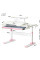 Дитячий стіл Evo-Kids TH-320 Pink (арт. TH-320 W/PN) - стільниця біла / накладки на ніжках рожеві (коробок-1 шт.)