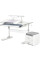 Комплект (S) Evo-Kids TH-320 Grey (парта + тумба) (арт.TH-320 + BD C3_GREY) - накладки сірі / оббивка сіра (коробок-2 шт.)