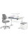 Комплект (L) ErgoKids TH-320 Grey (парта + кресло + тумба) (арт.TH-320 + Y-412 Lite + BD C3_GREY) - накладки серые / обивка серая (коробок 3 шт.)