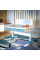 Детский стол ErgoKids TH-325 Blue (арт.TH-325 W/BL) - столешница белая / накладки на ножках голубые (коробок-2 шт.)