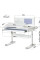 Детский стол ErgoKids TH-325 Grey (арт.TH-325 W/G) - столешница белая / накладки на ножках серые (коробок-2 шт.)