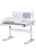 Детский стол ErgoKids TH-325 Grey (арт.TH-325 W/G) - столешница белая / накладки на ножках серые (коробок-2 шт.)