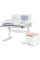 Комплект (S) ErgoKids TH-325 Pink (парта + тумба) (арт.TH-325 + BD C3_PINK) - рожеві накладки / оббивка рожева (коробок-3 шт.)