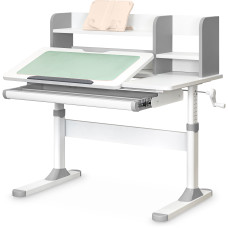 Детский стол Ergokids TH-330 Grey (арт. TH-330 W/G ) - столешница белая / накладки на ножках серые (коробок-1 шт.)