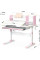 Дитячий стіл Evo-kids TH-330 Pink (арт. TH-330 W/PN) - стільниця біла / накладки на ніжках рожеві (коробок-1 шт.)