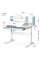Дитячий стіл Evo-kids TH-330 Light Blue (арт. TH-330 W/Z) - стільниця біла / накладки на ніжках світло-блакитні (коробок-1 шт.)