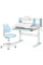 Комплект парта Ergokids TH-330 Light Blue + кресло Evo-kids Mio Lite KBL (арт.TH-330 W/Z+ Y-208 KBL) - обивка голубая / накладки на ножках светло-голубые (коробок-2 шт.)