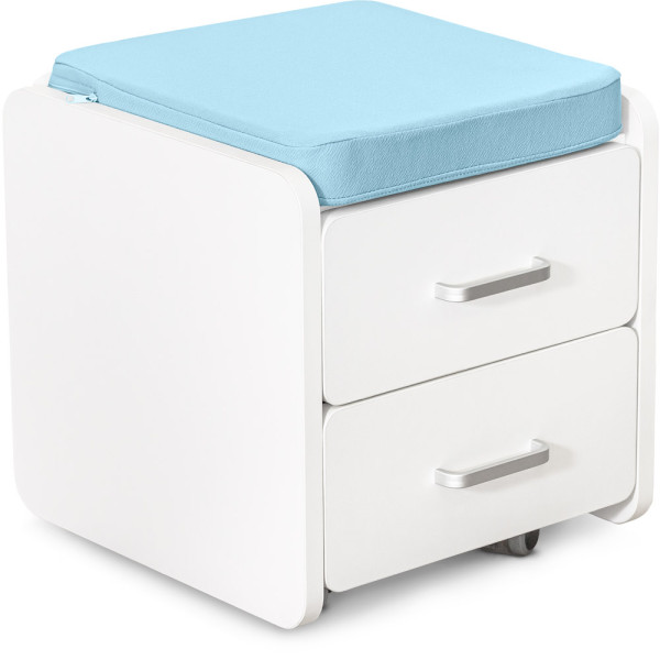 Комплект (S) ErgoKids TH-330 Light Blue (парта + тумба) (арт.TH-330 Z + BD C3_BLUE) - накладки светло-голубые / обивка голубая (коробок 2 шт.)
