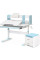Комплект (S) ErgoKids TH-330 Light Blue (парта + тумба) (арт.TH-330 Z + BD C3_BLUE) - накладки светло-голубые / обивка голубая (коробок 2 шт.)