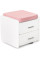 Комплект (S) ErgoKids TH-330 Pink (парта + тумба) (арт.TH-330 + BD C3_PINK) - накладки розовые / обивка розовая (коробок 2 шт.)