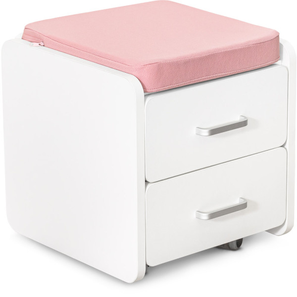Комплект (S) ErgoKids TH-330 Pink (парта + тумба) (арт.TH-330 + BD C3_PINK) - накладки розовые / обивка розовая (коробок 2 шт.)