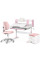 Комплект (L) ErgoKids TH-330 Pink (парта + кресло + тумба) (арт. TH-330 + Y-412 Lite + BD C3_PINK) - накладки розовые / обивка розовая (коробок 3 шт.)