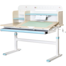 Дитячий стіл Evo-kids TH-360 Blue (арт.TH-360 TG/BL) - стільниця дерево / накладки на ніжках блакитні (коробок 2 шт.)