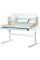 Детский стол Evo-kids TH-360 Blue (арт.TH-360 TG/BL) - столешница дерево / накладки на ножках голубые (коробок 2 шт.)