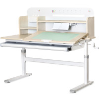 Детский стол Evo-kids TH-360 Grey (арт.TH-360 TG/G) - столешница дерево / накладки на ножках серые (коробок 2 шт.)